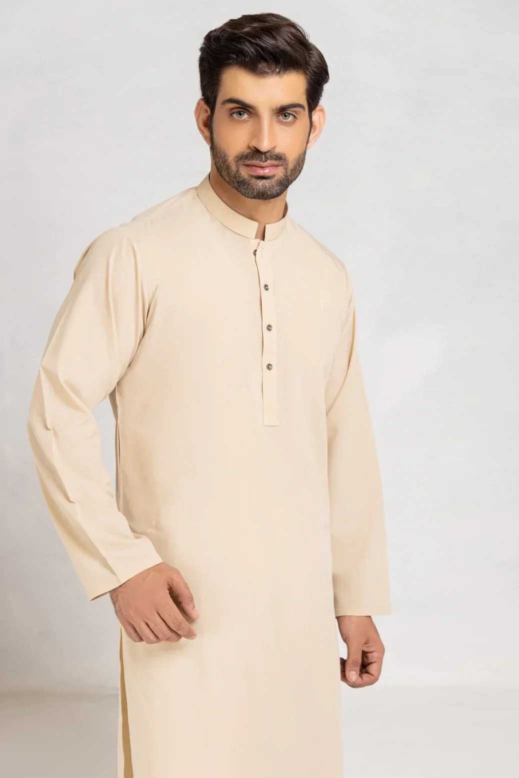CREAM-BLENDED-KURTA SHALWAR (KSRS23-003) - Image 3
