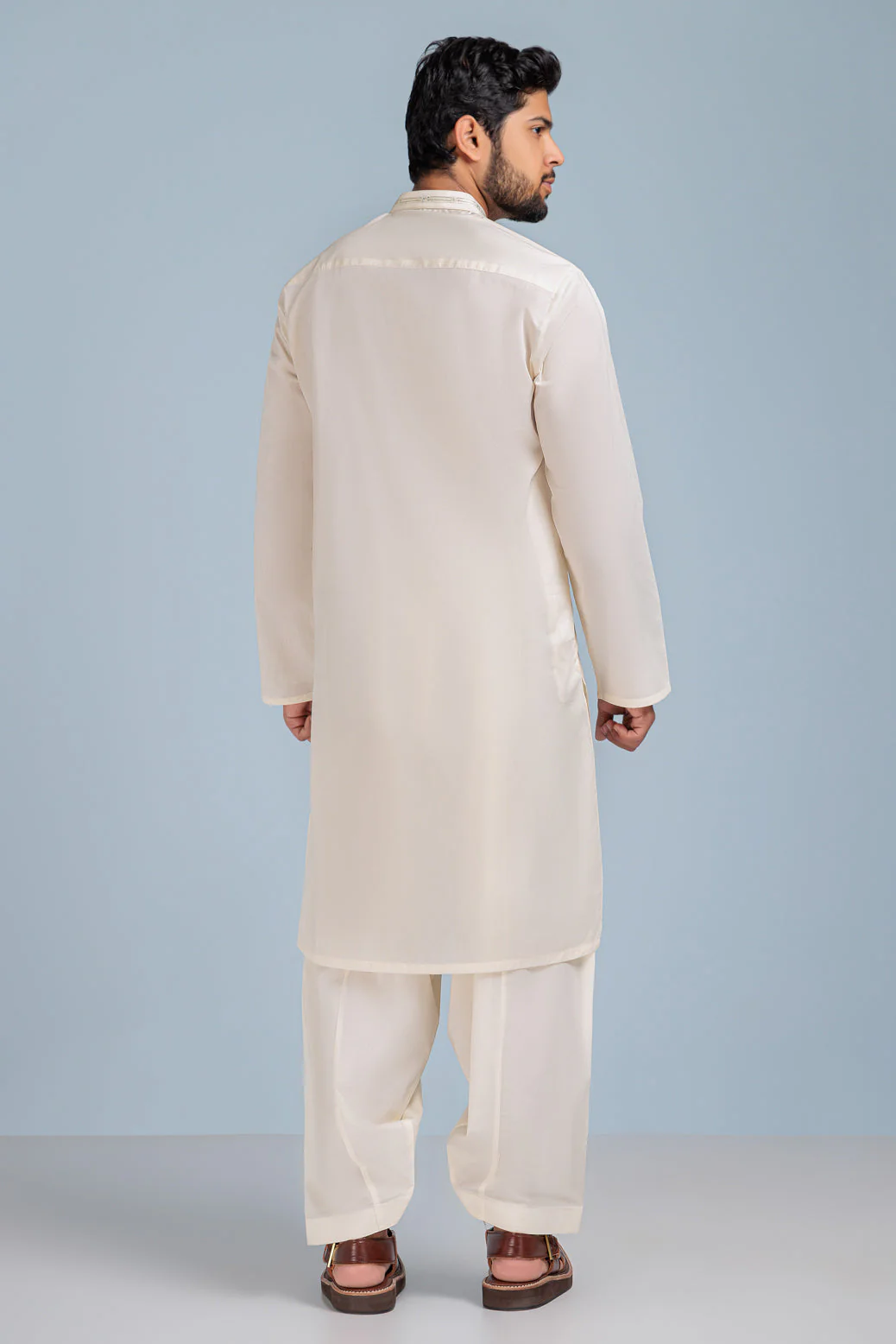 CREAM-BLENDED-KURTA SHALWAR (KSRS23-062) - Image 2