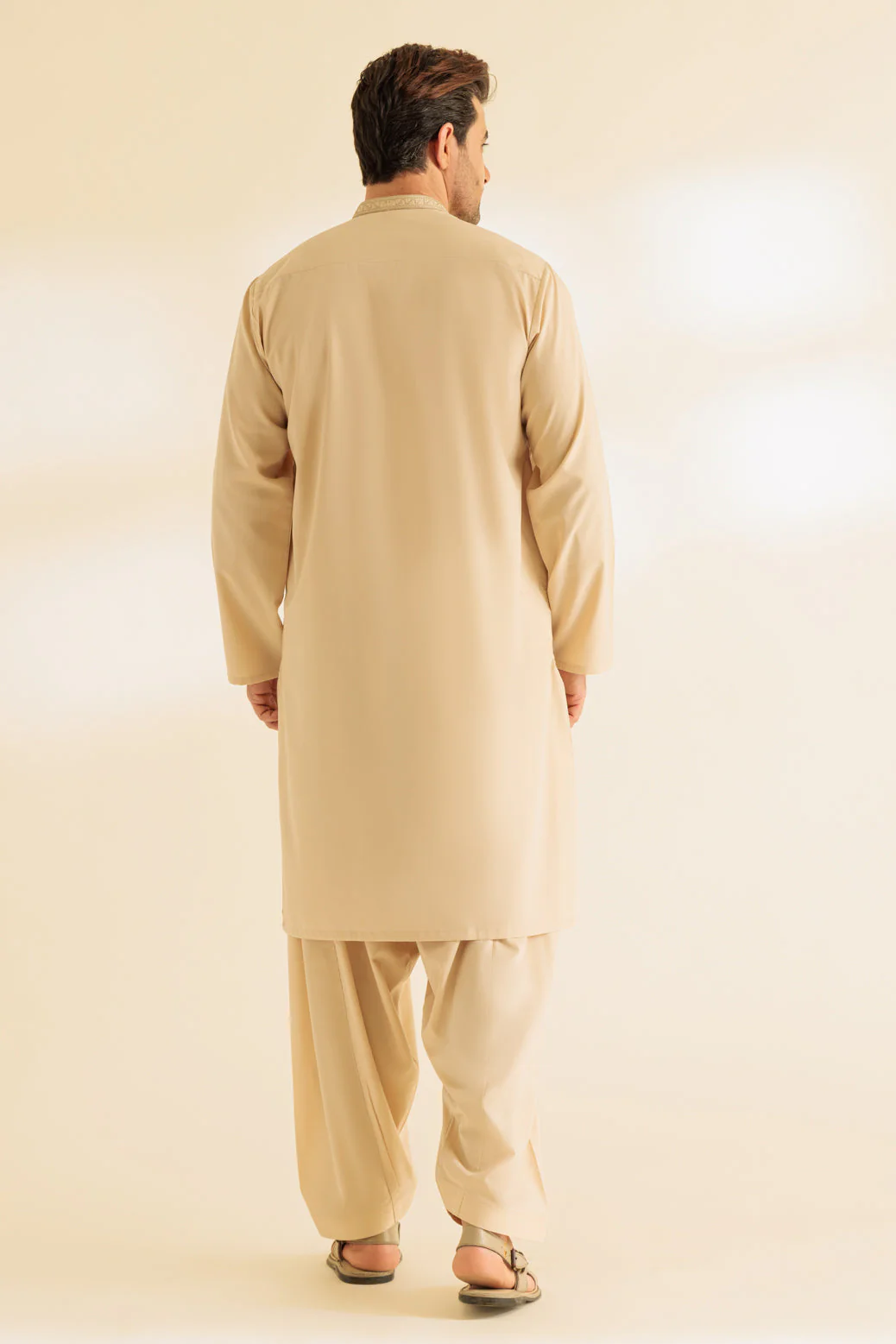 CREAM-BLENDED-KURTA SHALWAR - (KSRS24-042) - Image 2