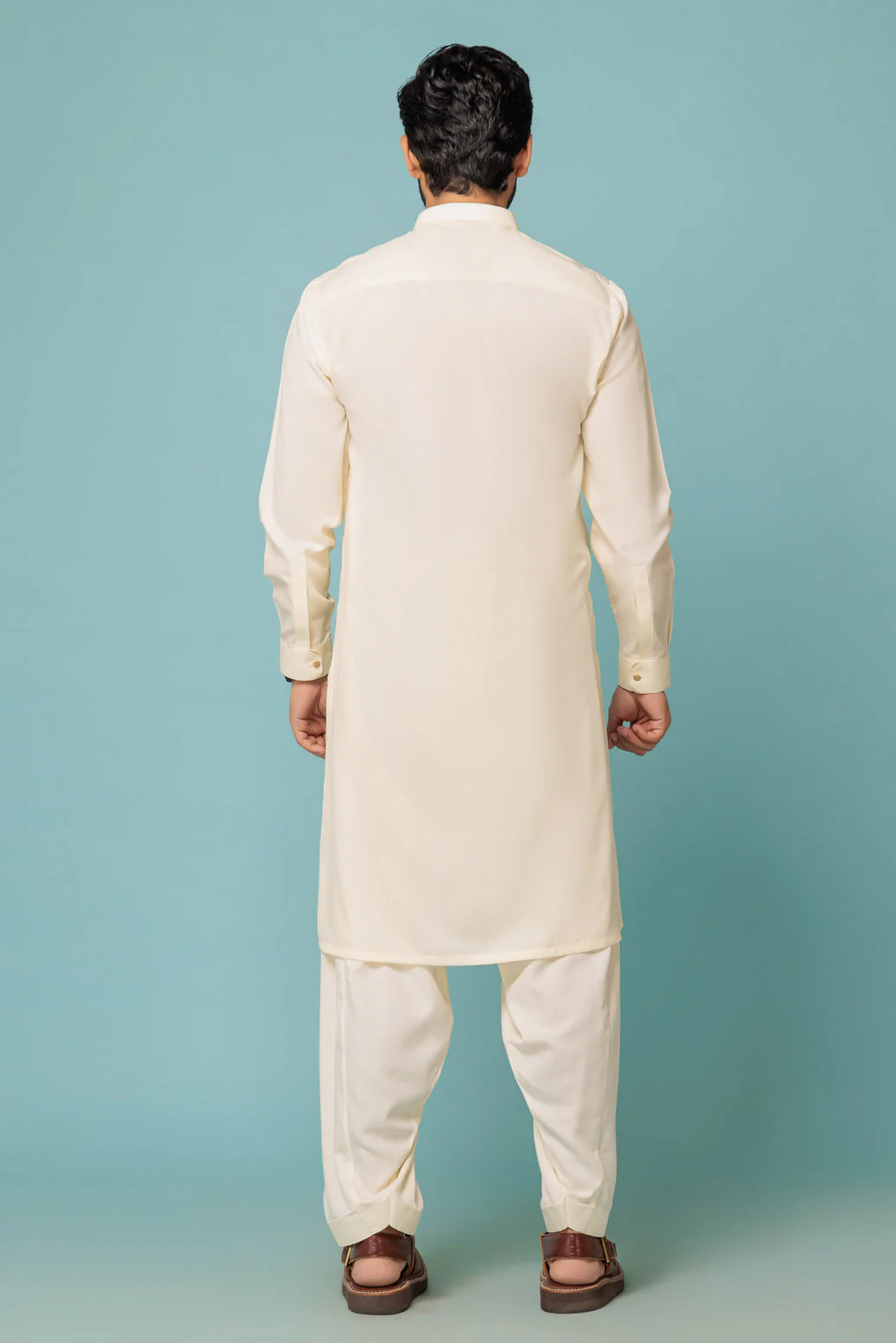 CREAM-BLENDED-KURTA SHALWAR - (KSRW23-042) - Image 2