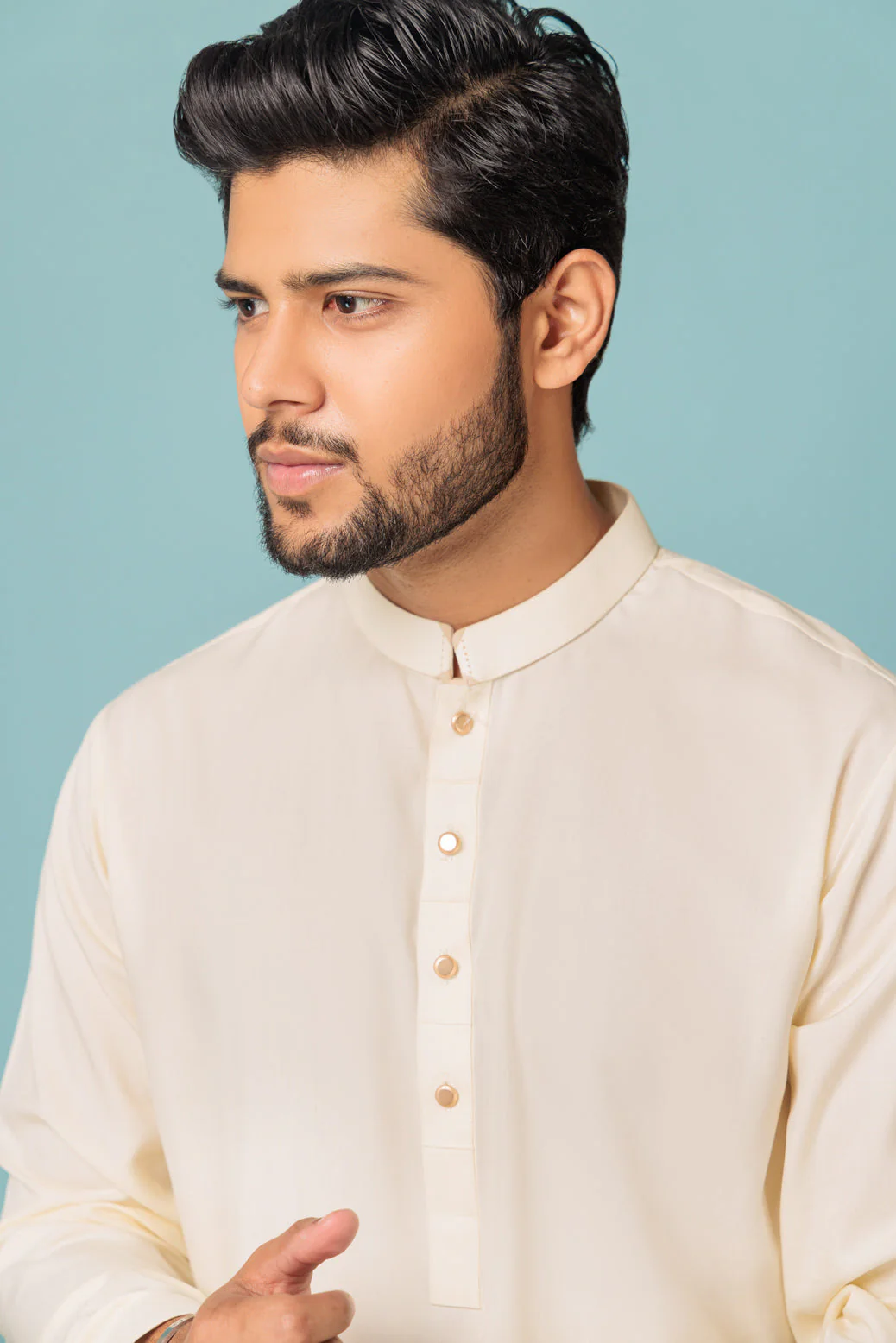 CREAM-BLENDED-KURTA SHALWAR - (KSRW23-042) - Image 4