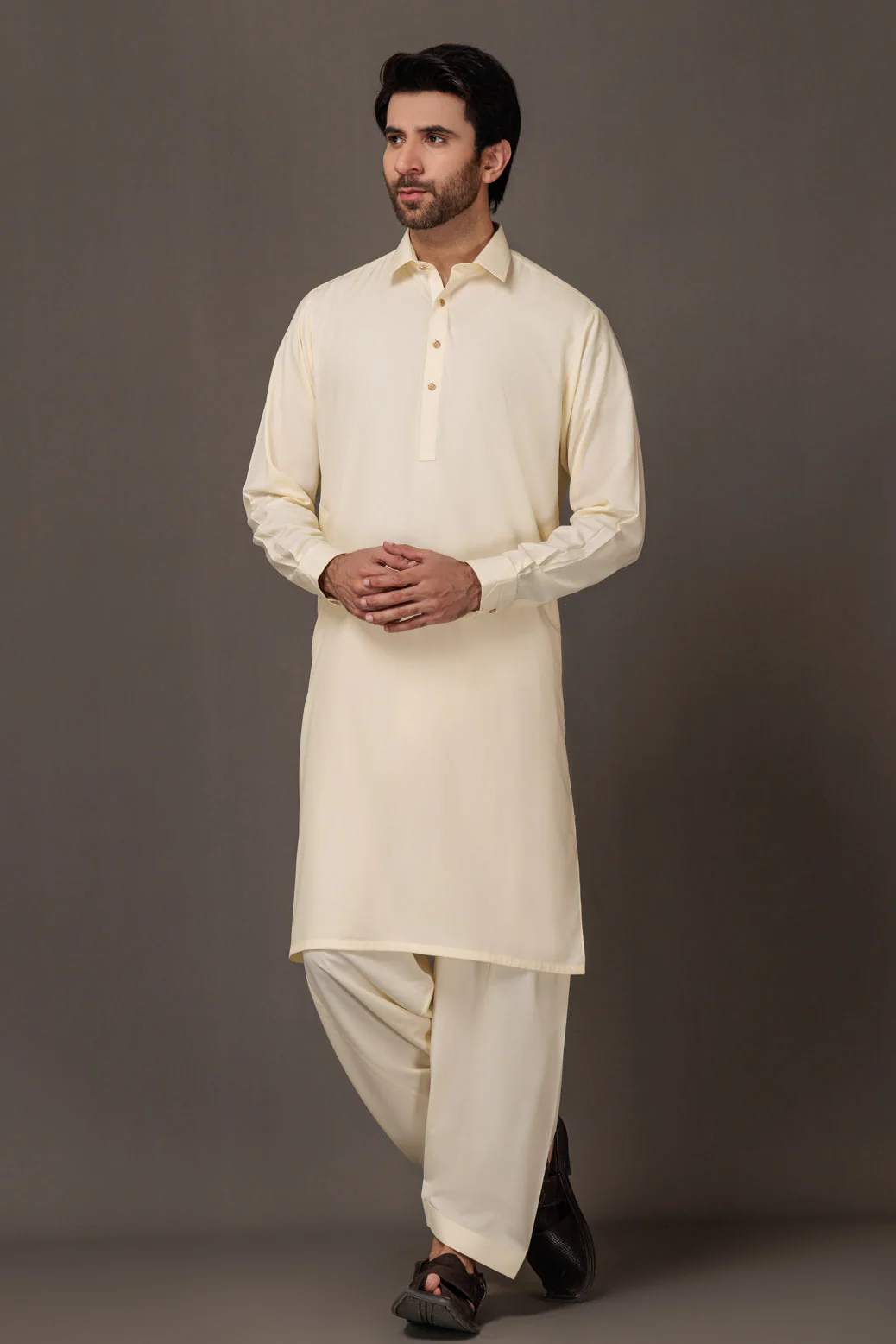 CREAM-BLENDED-KURTA SHALWAR - (KSRW23-044) - Image 4