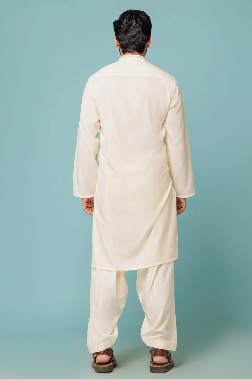 CREAM-BLENDED-KURTA SHALWAR - (KSRW23-046) - Image 2