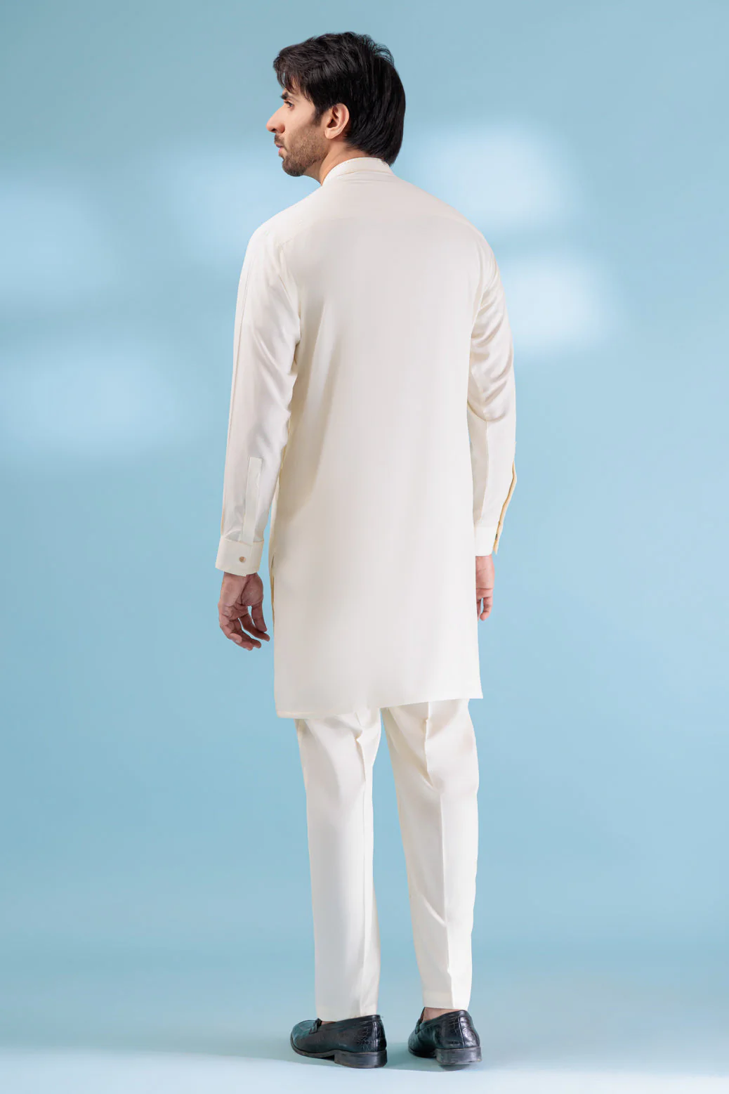 CREAM-BLENDED-KURTA SHALWAR - (KSW23-019) - Image 2