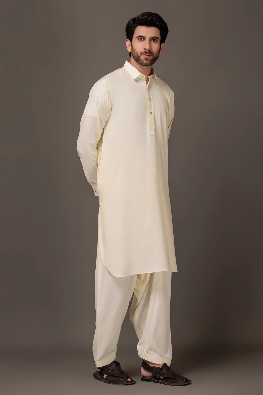 CREAM-BLENDED-SHALWAR SUIT - (GSSW23-089) - Image 3