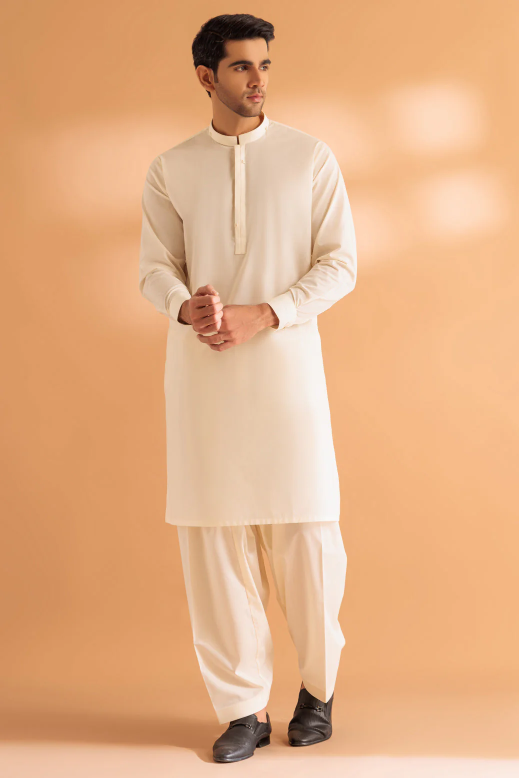 CREAM-COTTON-KURTA SHALWAR - (KSRS24-040) - Image 4