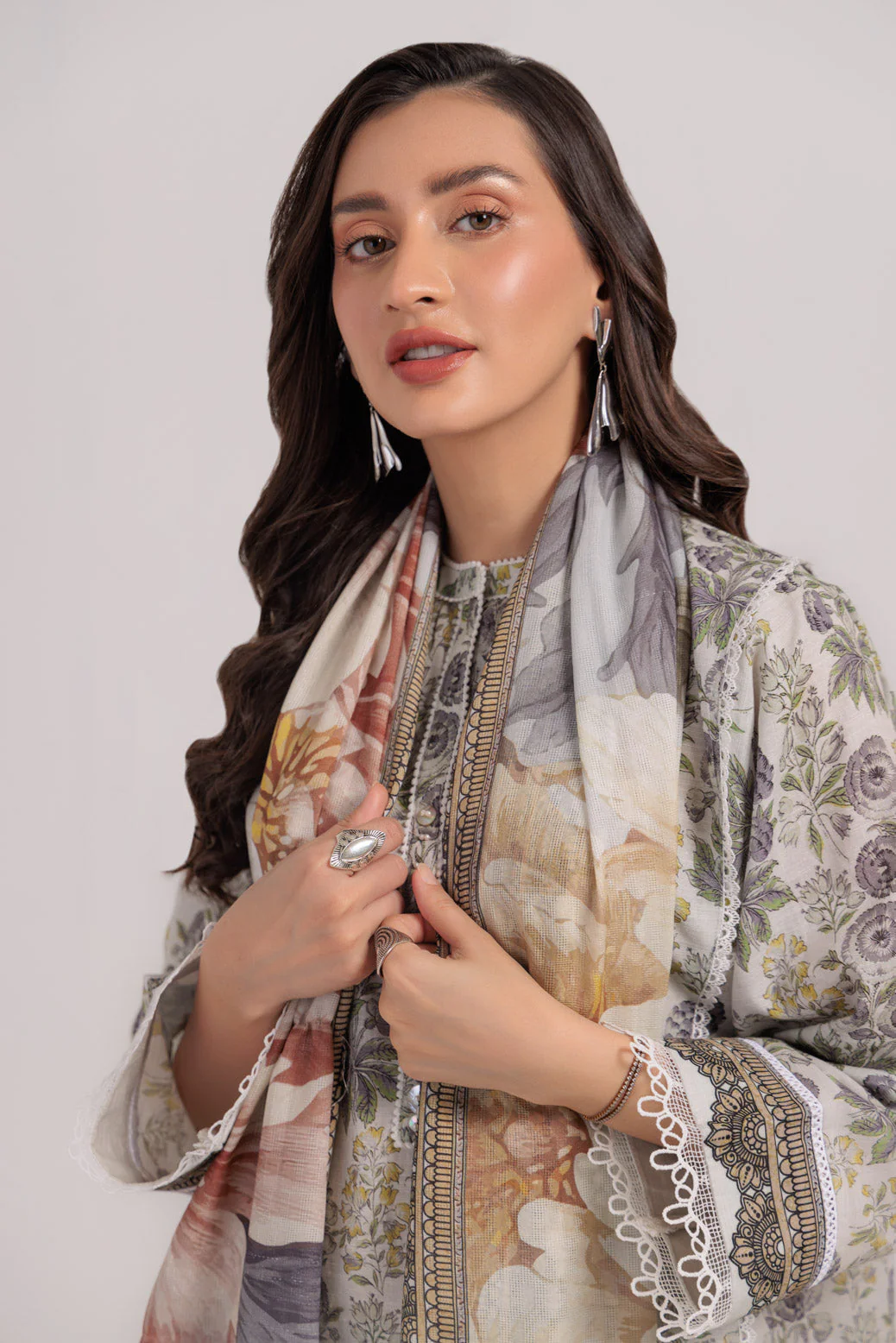 CREAM-KHADDAR-3 PIECE (WS2243P29) - Image 4