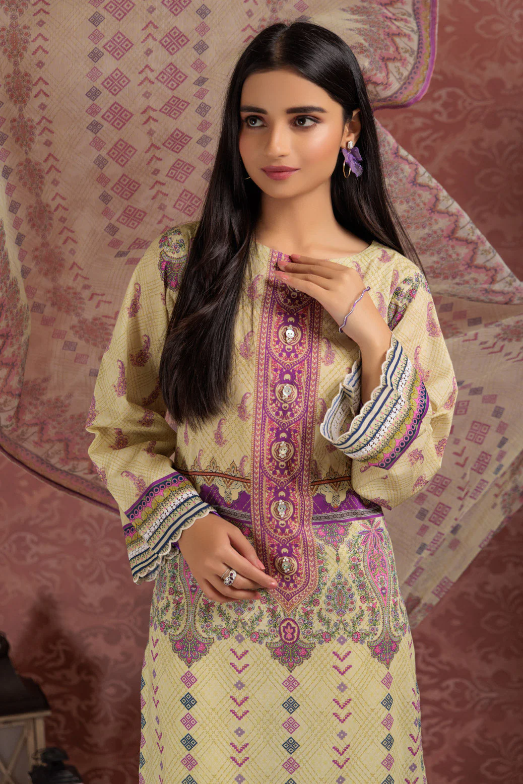 CREAM-LAWN-3 PIECE (SSS233P13) - Image 3