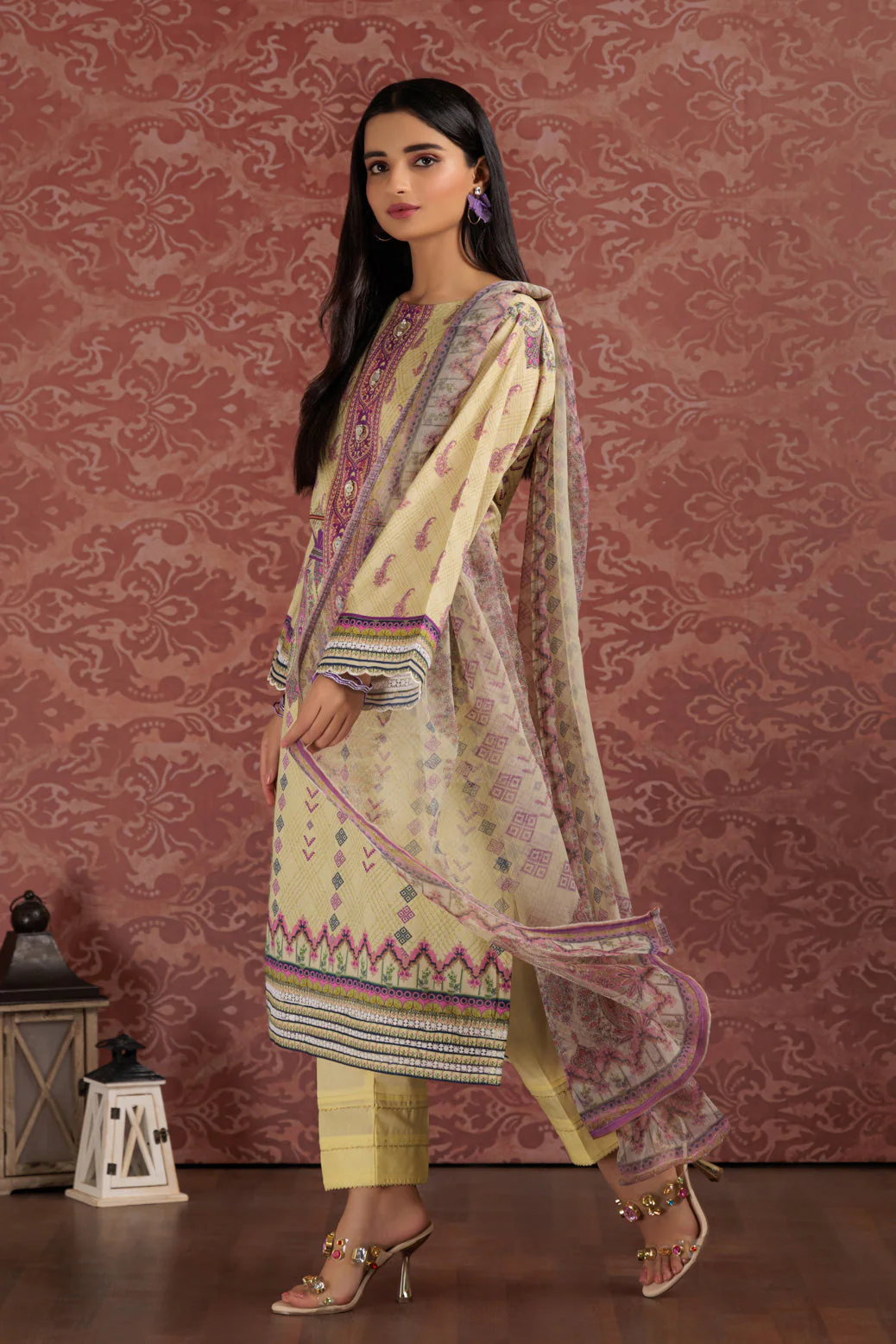 CREAM-LAWN-3 PIECE (SSS233P13) - Image 4