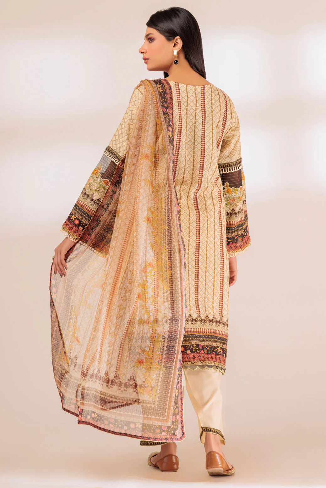 CREAM-LAWN-3 PIECE (SSS233P45) - Image 2