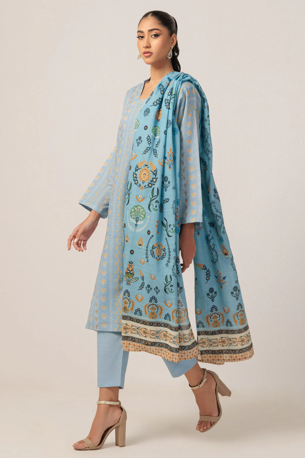 CYAN-KHADDAR-3 PIECE (WS6243P49) - Image 2