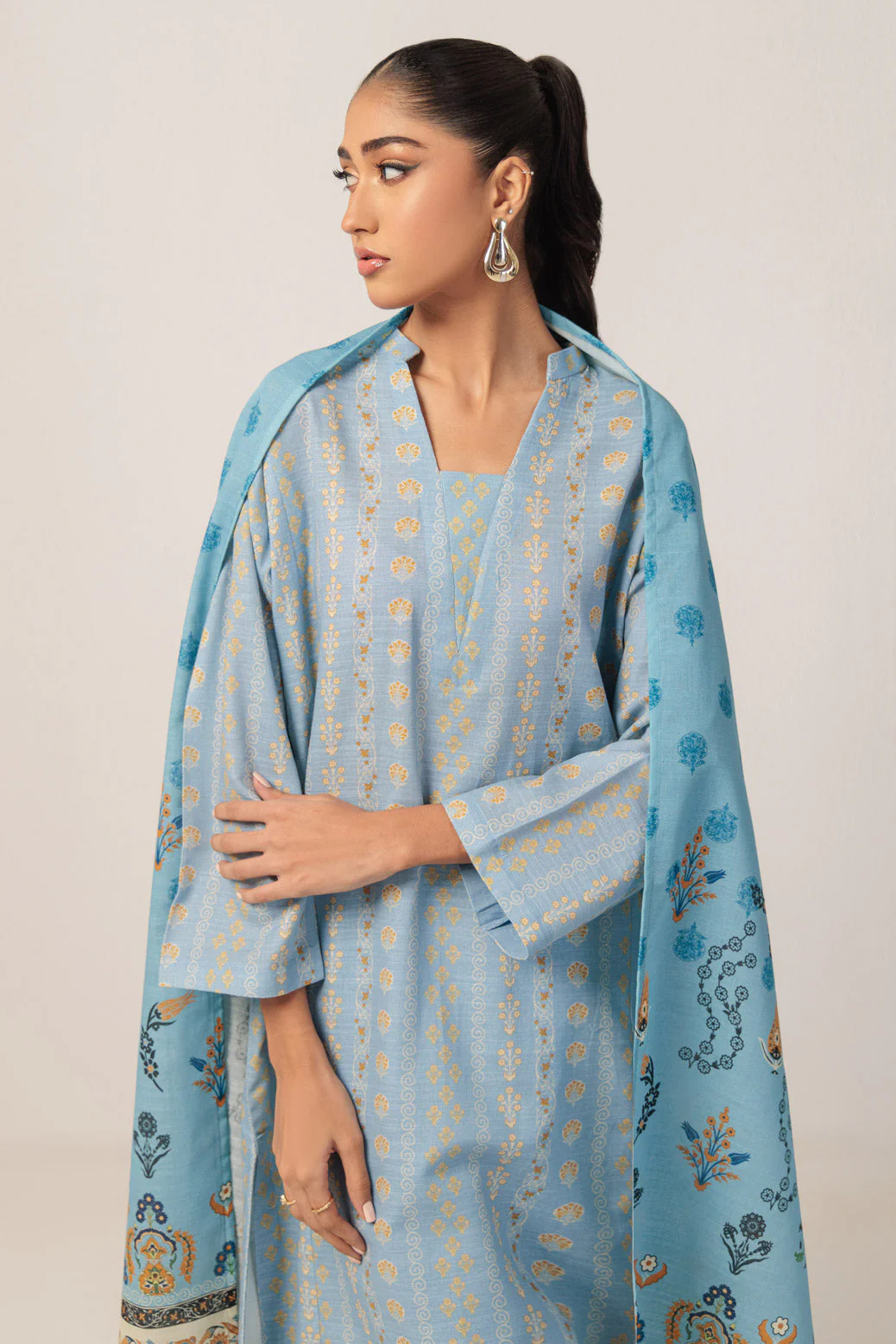 CYAN-KHADDAR-3 PIECE (WS6243P49) - Image 5