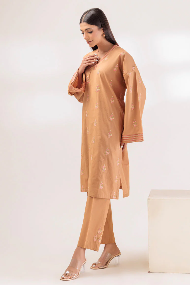D-BEIGE-CAMBRIC-2 PIECE (PWS1232P21) - Image 3