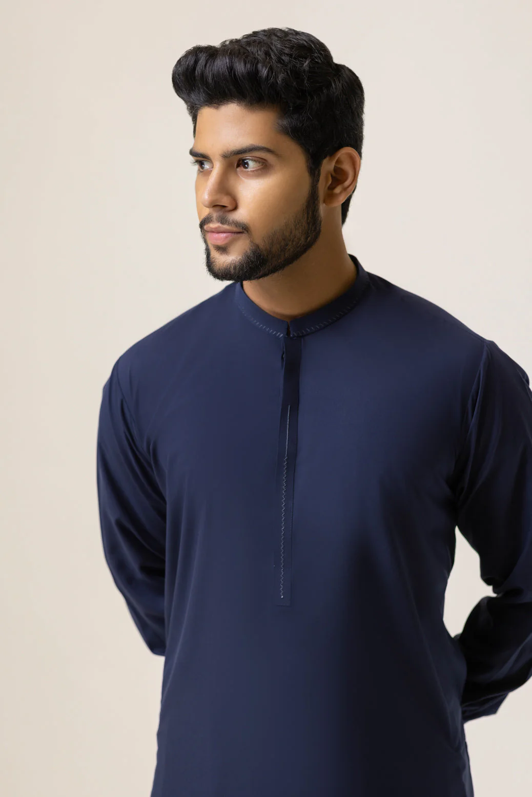 D-BLUE-BLENDED-KURTA SHALWAR - (KSRB23-001) - Image 2