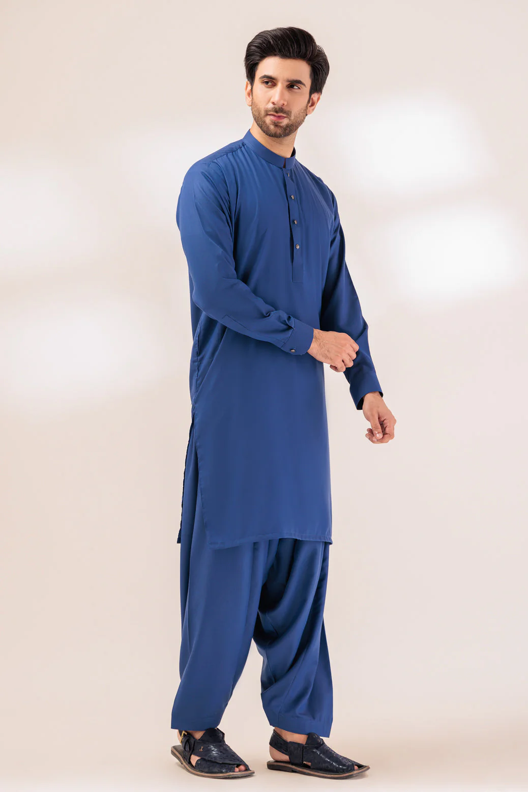 D-BLUE-BLENDED-SHALWAR SUIT - (GSBW23-035) - Image 3