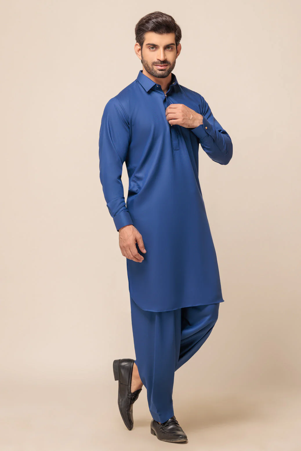 D-BLUE-BLENDED-SHALWAR SUIT - (GSSW23-086) - Image 3