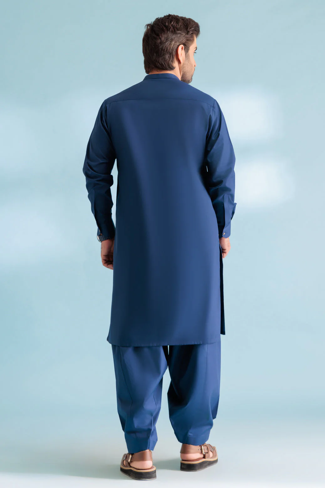 D-BLUE-DOBBY-KURTA SHALWAR - (KSRW23-024) - Image 5
