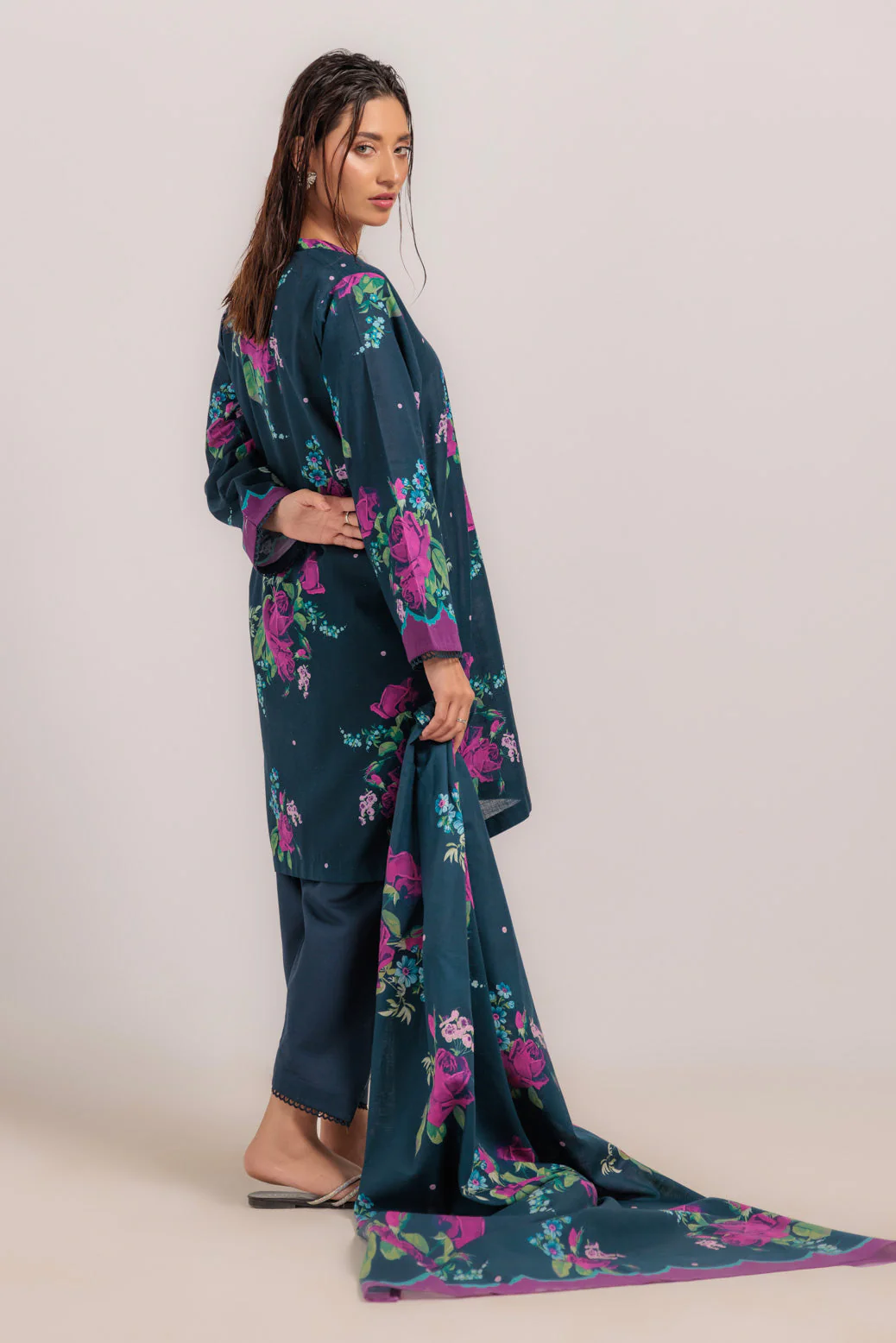 D-BLUE-KHADDAR-3 PIECE (WS2243P31) - Image 5