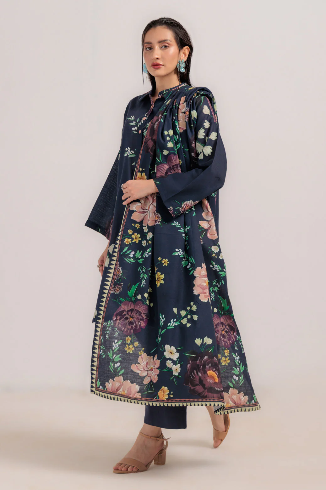 D-BLUE-KHADDAR-3 PIECE (WS2243P38) - Image 2