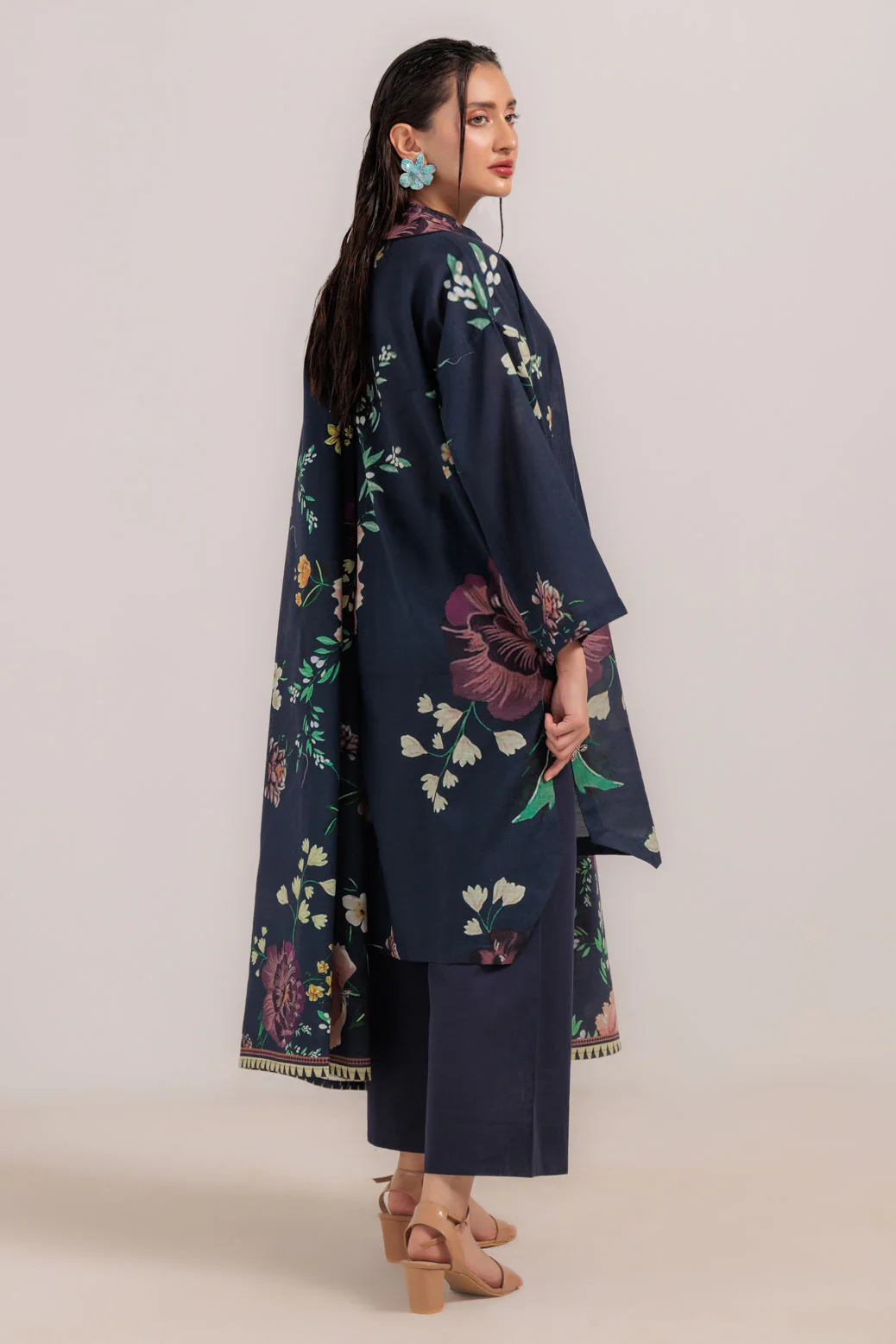 D-BLUE-KHADDAR-3 PIECE (WS2243P38) - Image 3