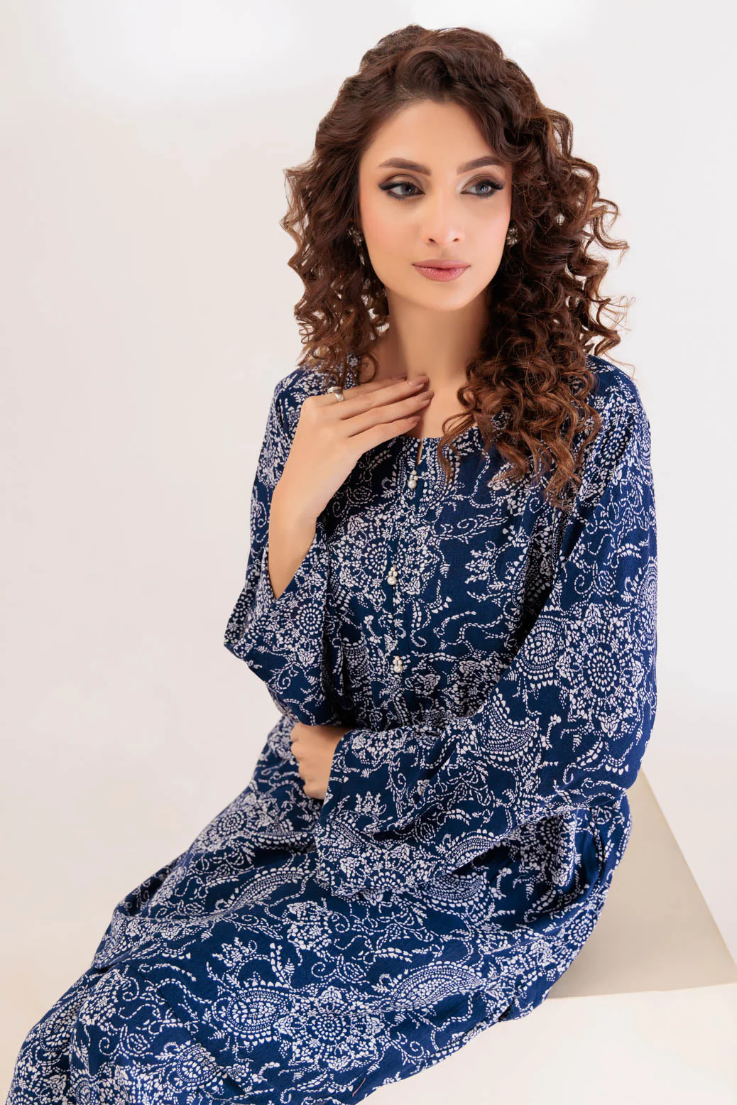 D-BLUE-LINEN-2 PIECE (PWS6232P40) - Image 2