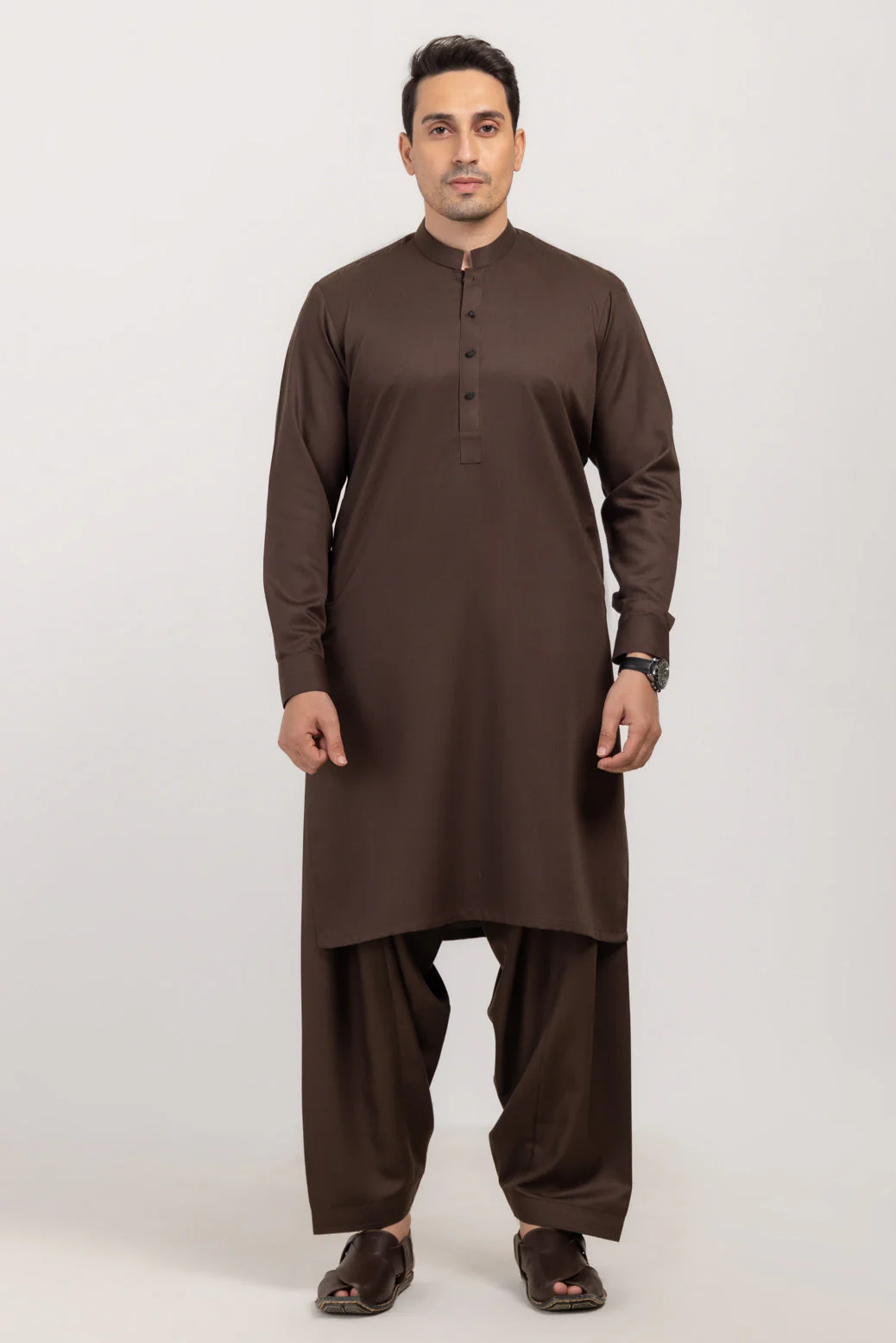 D-BROWN-BLENDED-SHALWAR SUIT - (GSBW24-015) - Image 4