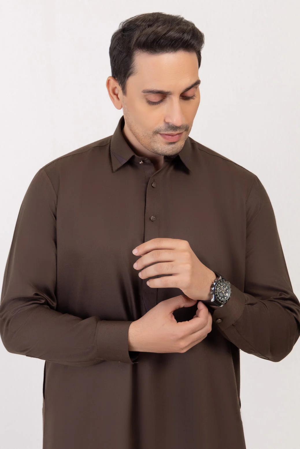 D-BROWN-BLENDED-SHALWAR SUIT - (GSSW24-017) - Image 2