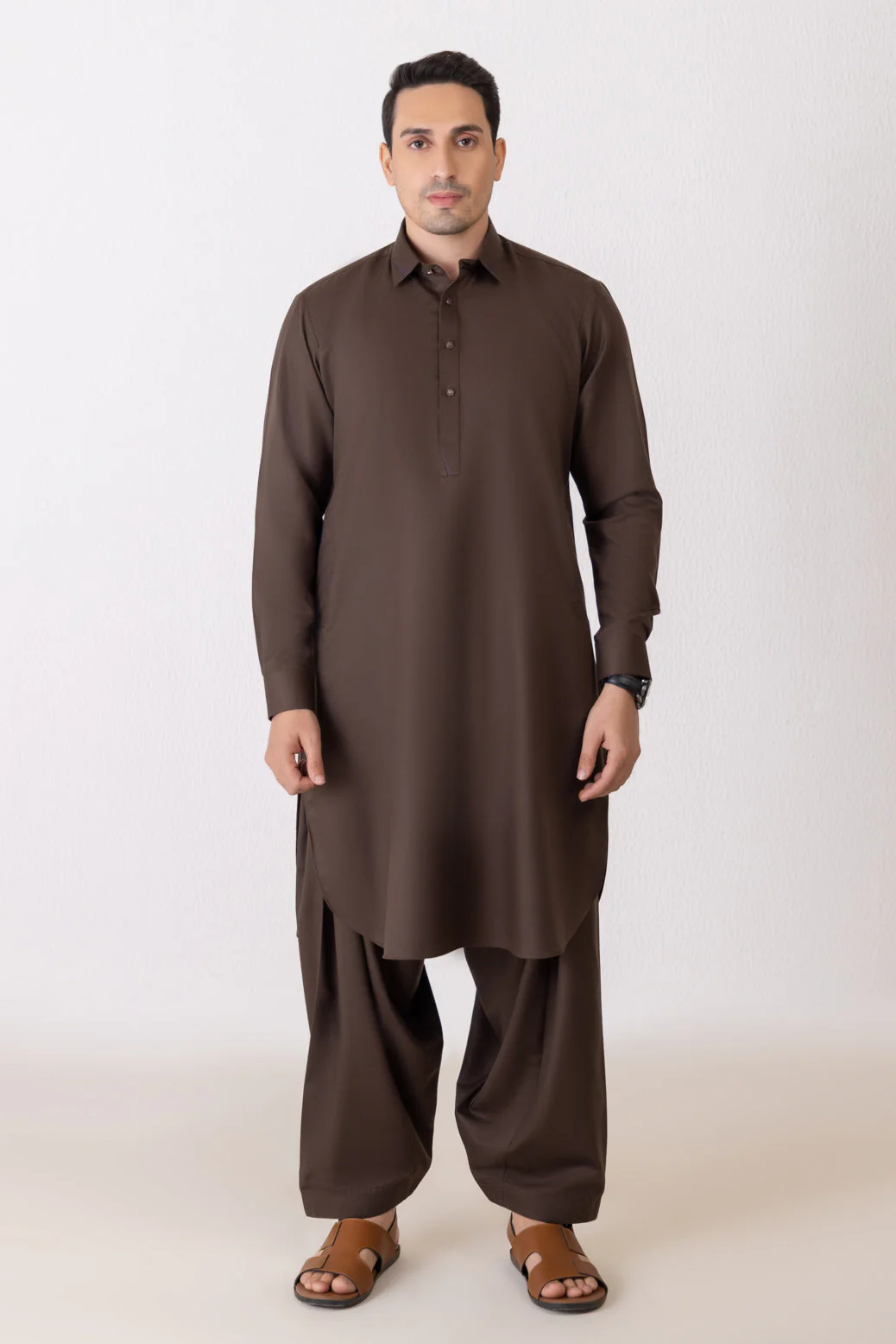 D-BROWN-BLENDED-SHALWAR SUIT - (GSSW24-017) - Image 4