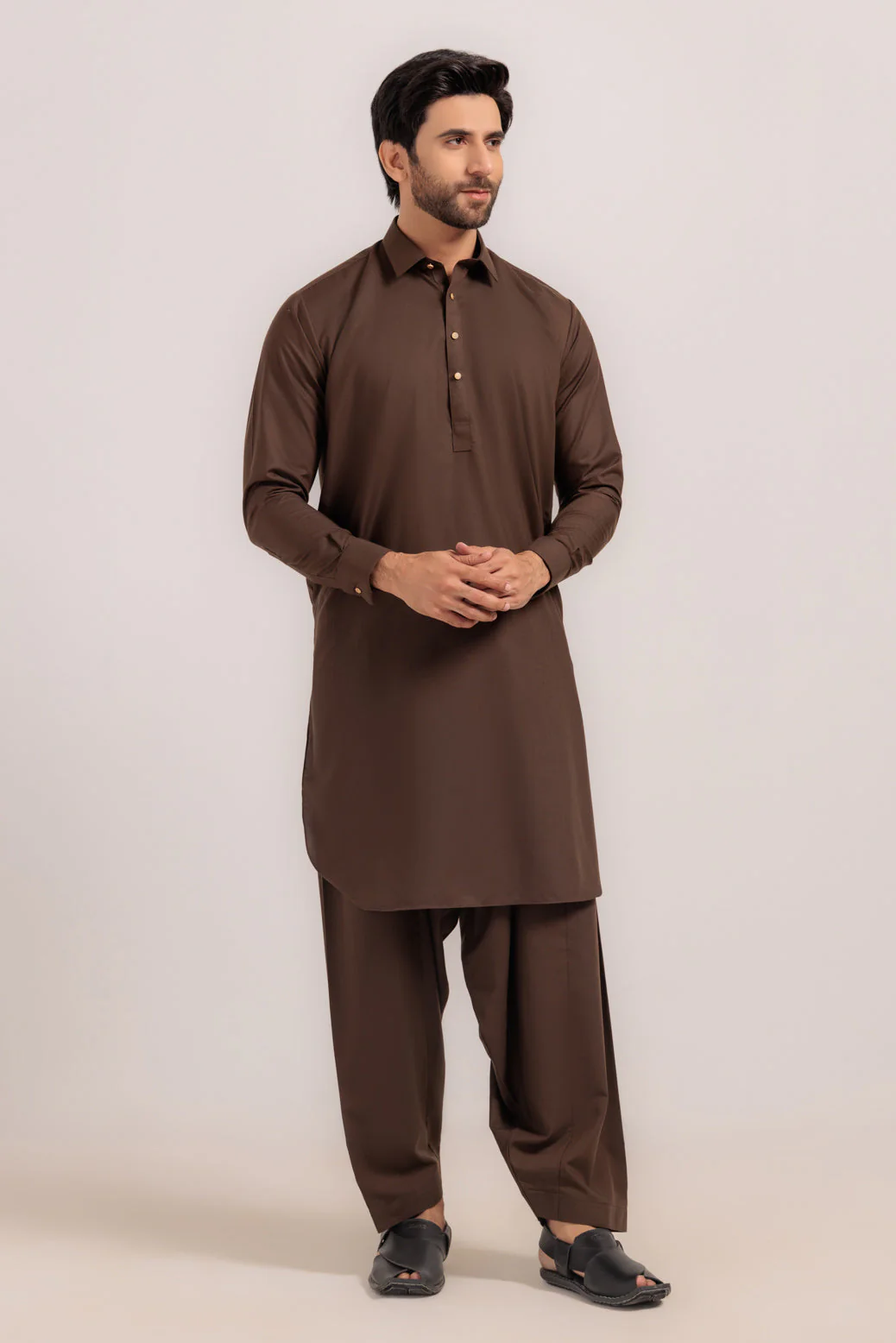 D-BROWN-BLENDED-SHALWAR SUIT - (GSSW24-021) - Image 2