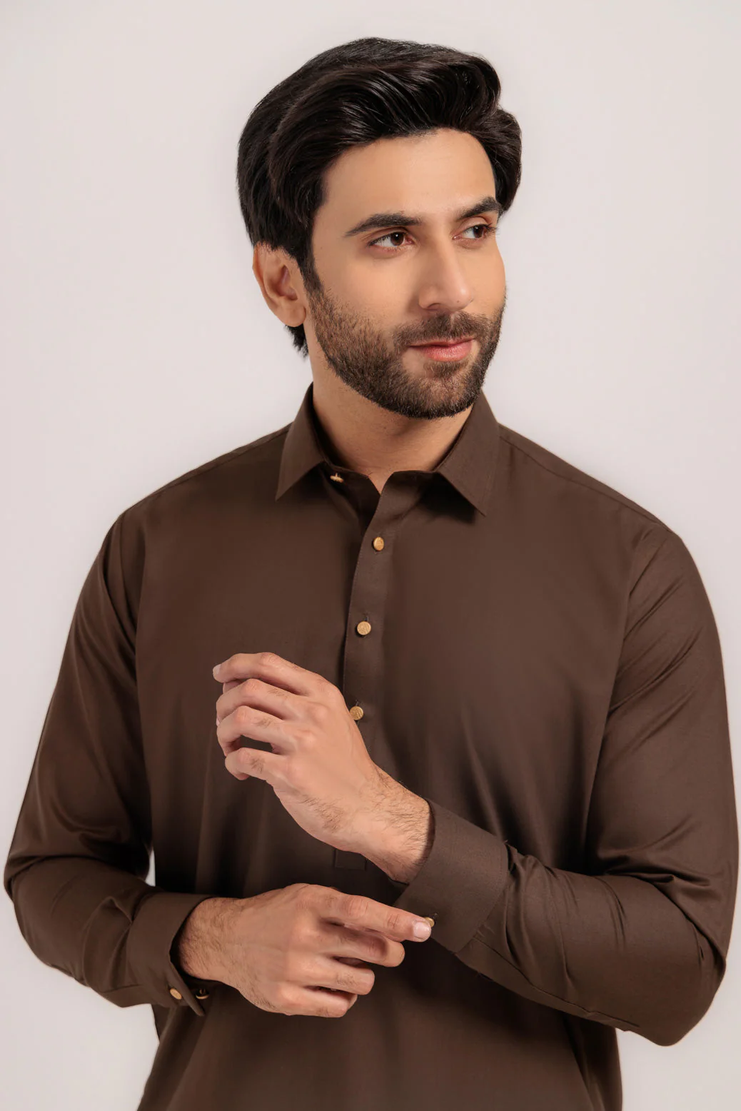 D-BROWN-BLENDED-SHALWAR SUIT - (GSSW24-021) - Image 3