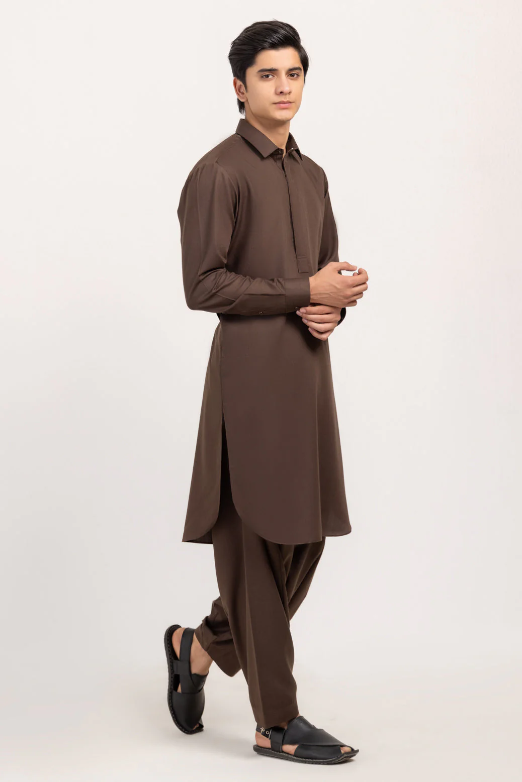 D-BROWN-BLENDED-SHALWAR SUIT - (GSSW24-025) - Image 4