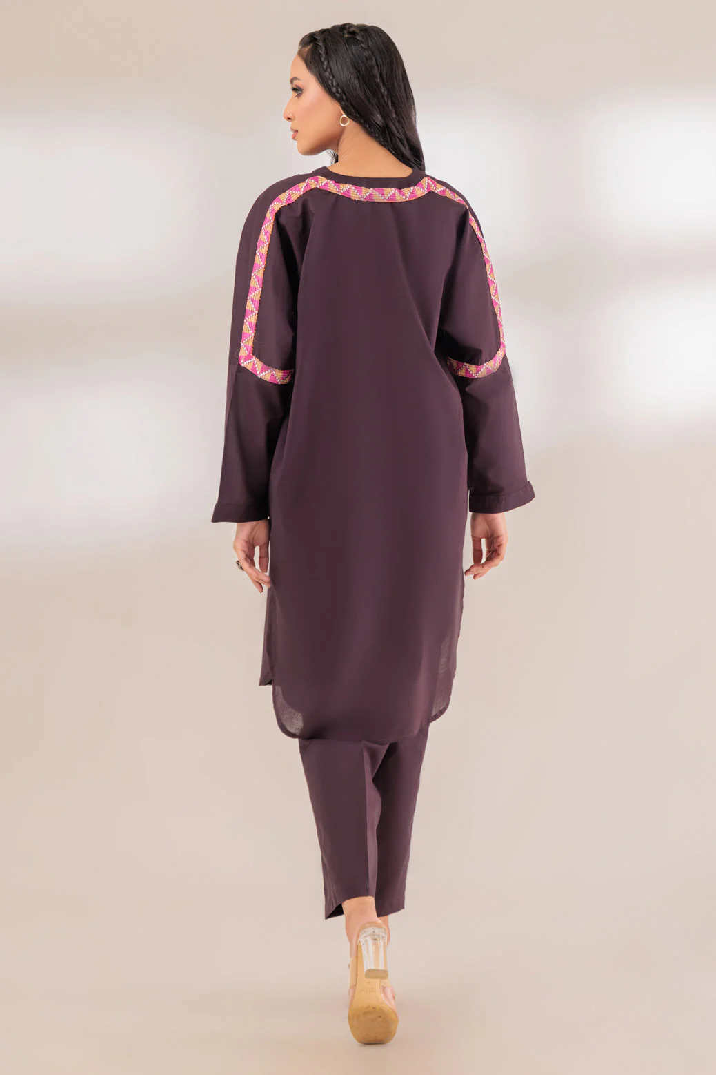 D-BROWN-CAMBRIC-2 PIECE (SRS232P36) - Image 5