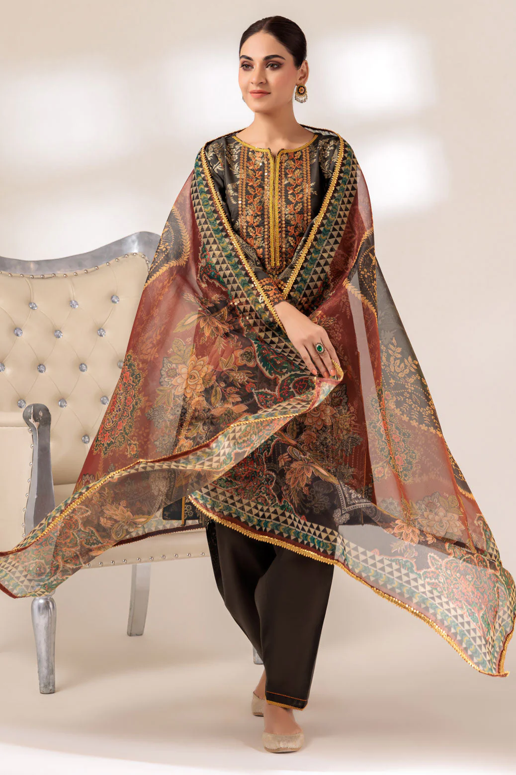 D-GREEN-JACQUARD-3 PIECE (BU1H223P06) - Image 4