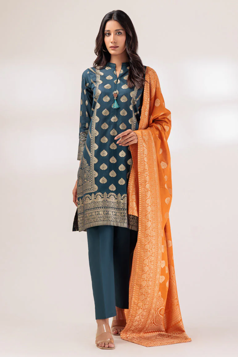 D-GREEN-JACQUARD-3 PIECE (PWJ1233P10) - Image 3