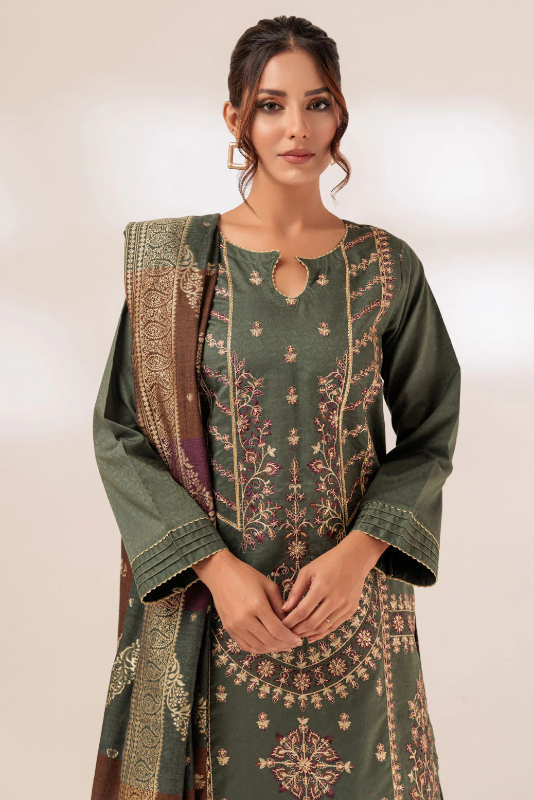D-GREEN-JACQUARD-3 PIECE (PWS5233P22) - Image 2