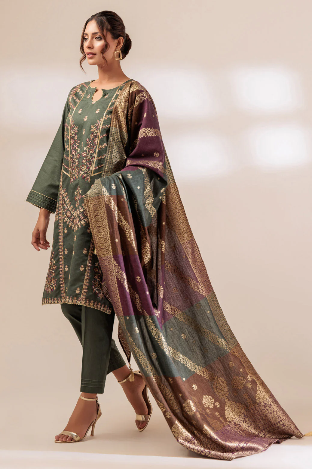 D-GREEN-JACQUARD-3 PIECE (PWS5233P22) - Image 4