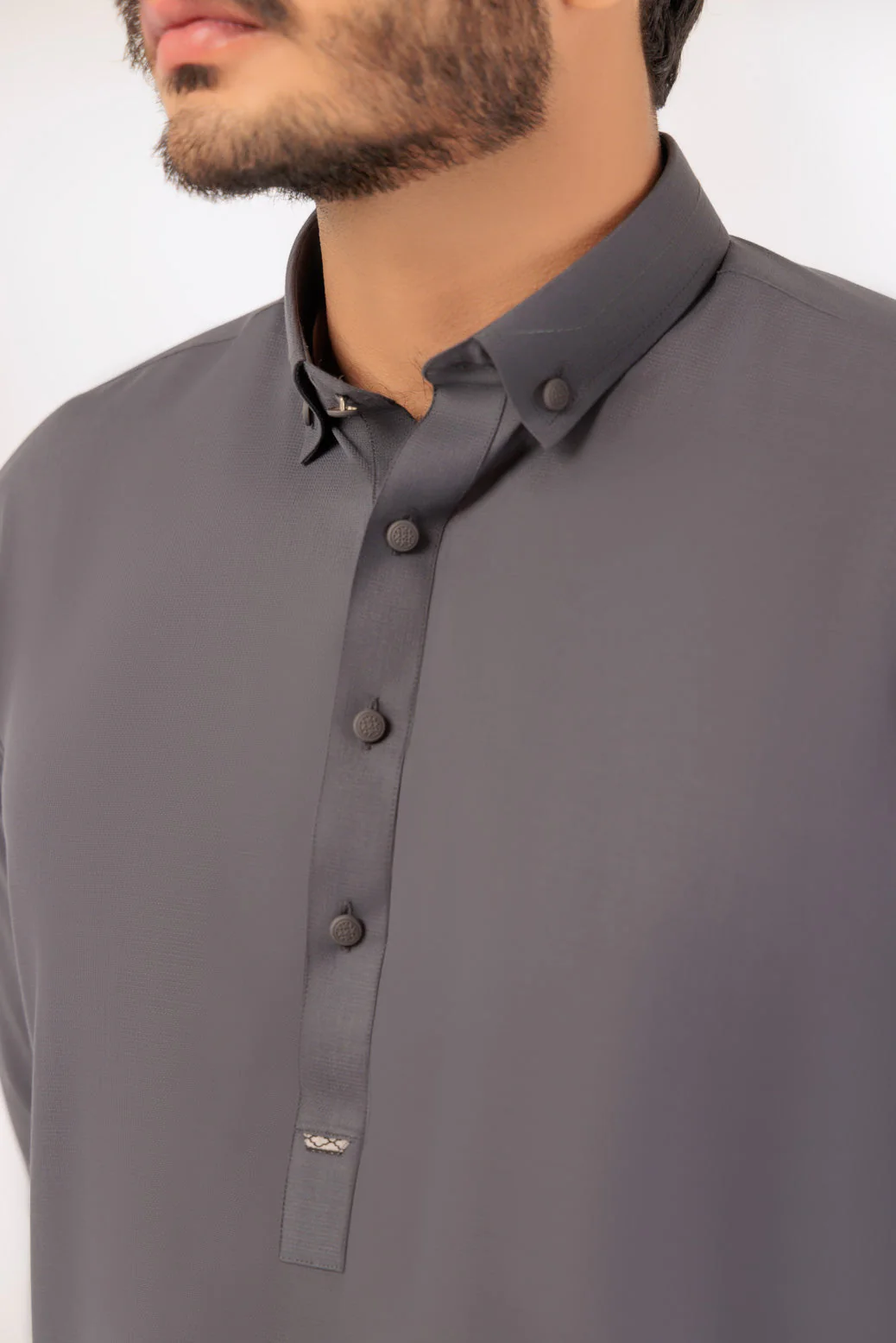 D-GREY-BLENDED-SHALWAR SUIT - (GSSS24-025) - Image 2