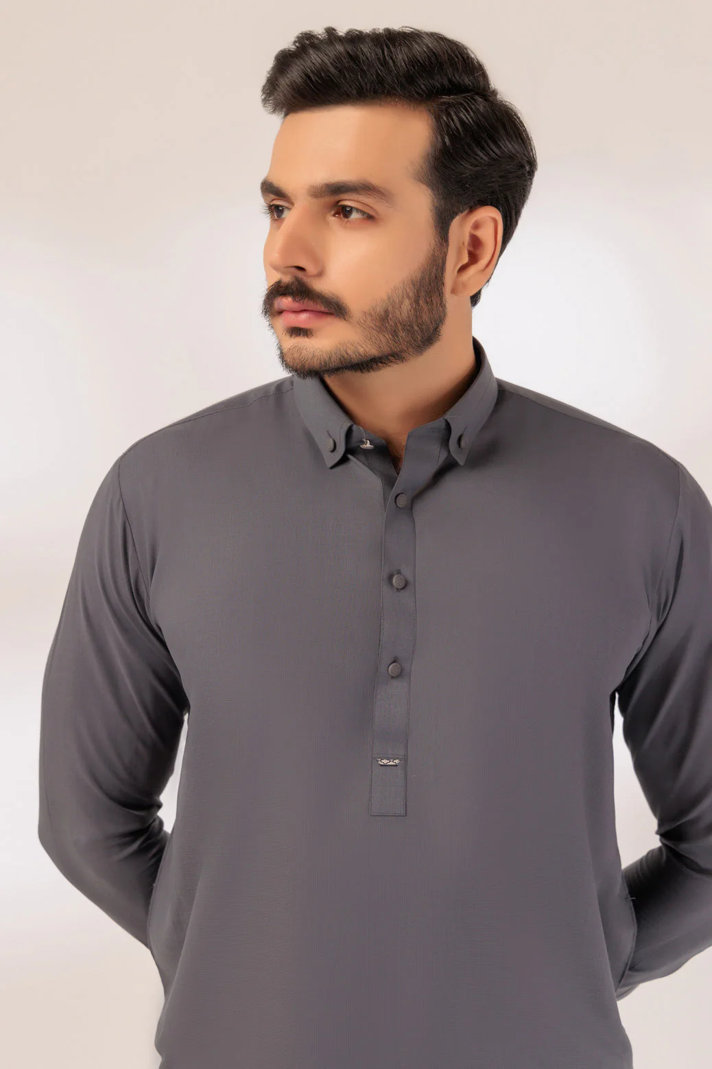 D-GREY-BLENDED-SHALWAR SUIT - (GSSS24-025) - Image 4