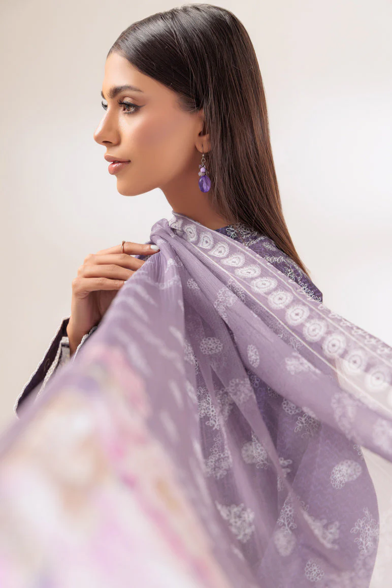 D-PURPLE-CAMBRIC-3 PIECE (PWS1233P05) - Image 2