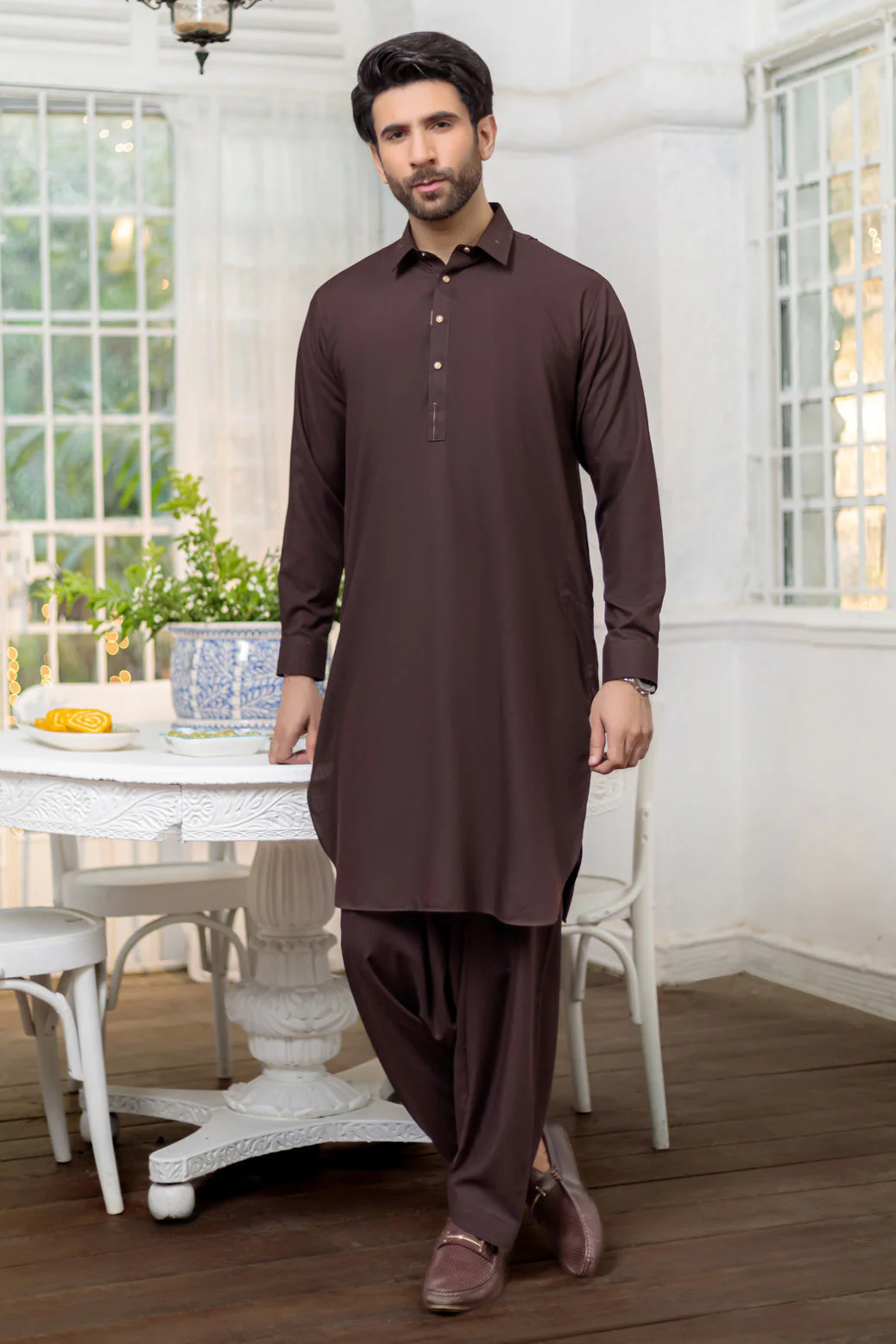 D-WALNUT-BLENDED-SHALWAR SUIT - (GSSR24-003) - Image 3