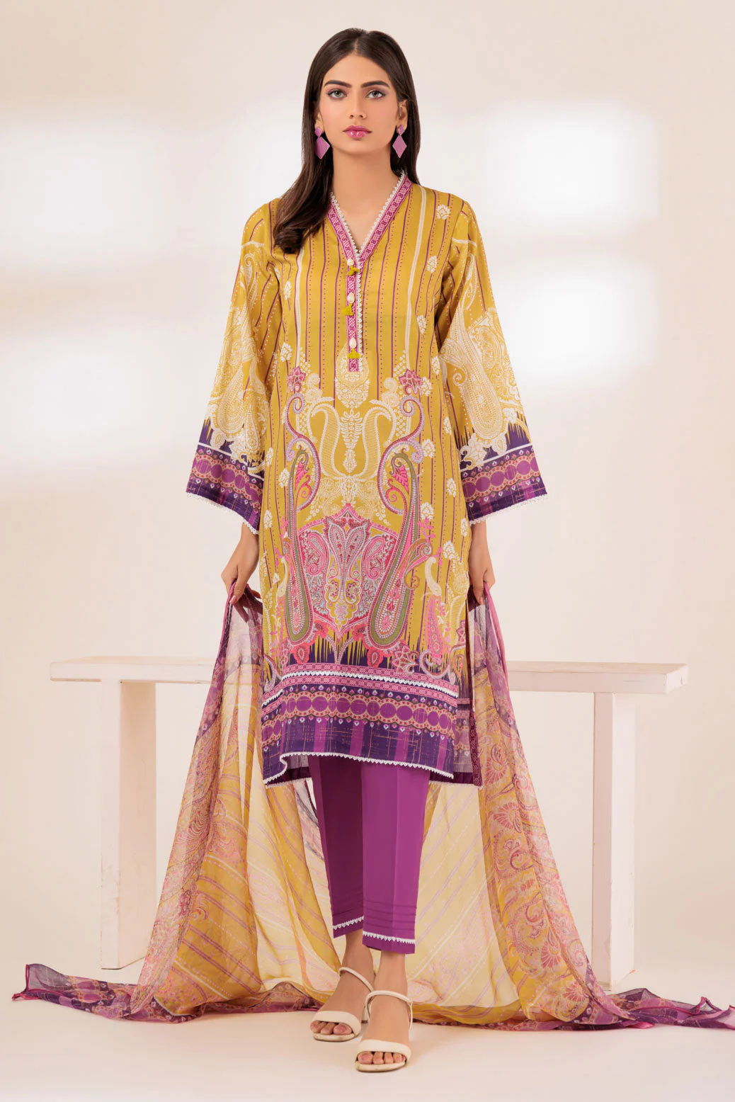 D-YELOW-LAWN-3 PIECE (SSS233P102) - Image 3