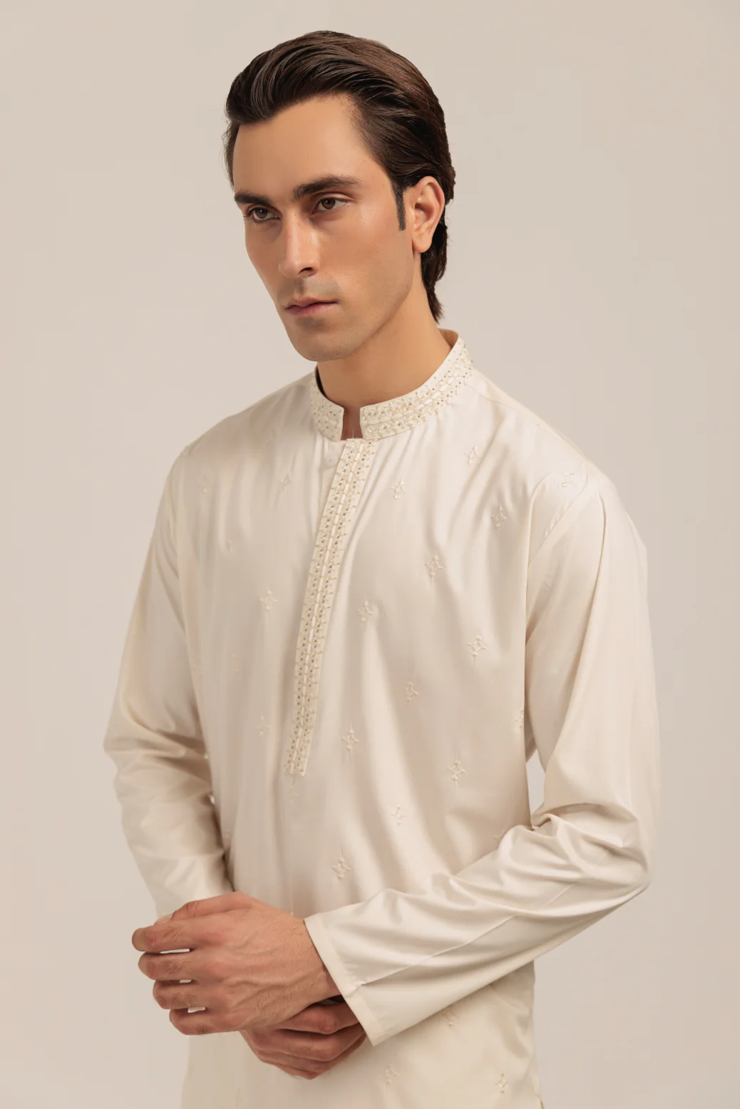 DOVE-BLENDED-KURTA TROUSER - (KSW24-002) - Image 3