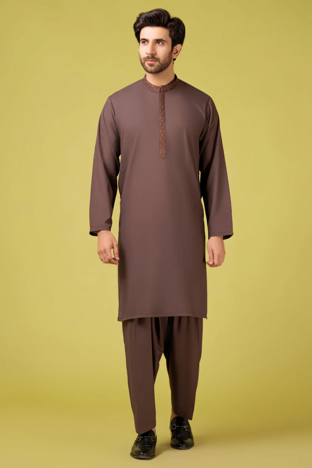 DR-WOOD-BLENDED-KURTA SHALWAR - (KSRS23-094) - Image 2