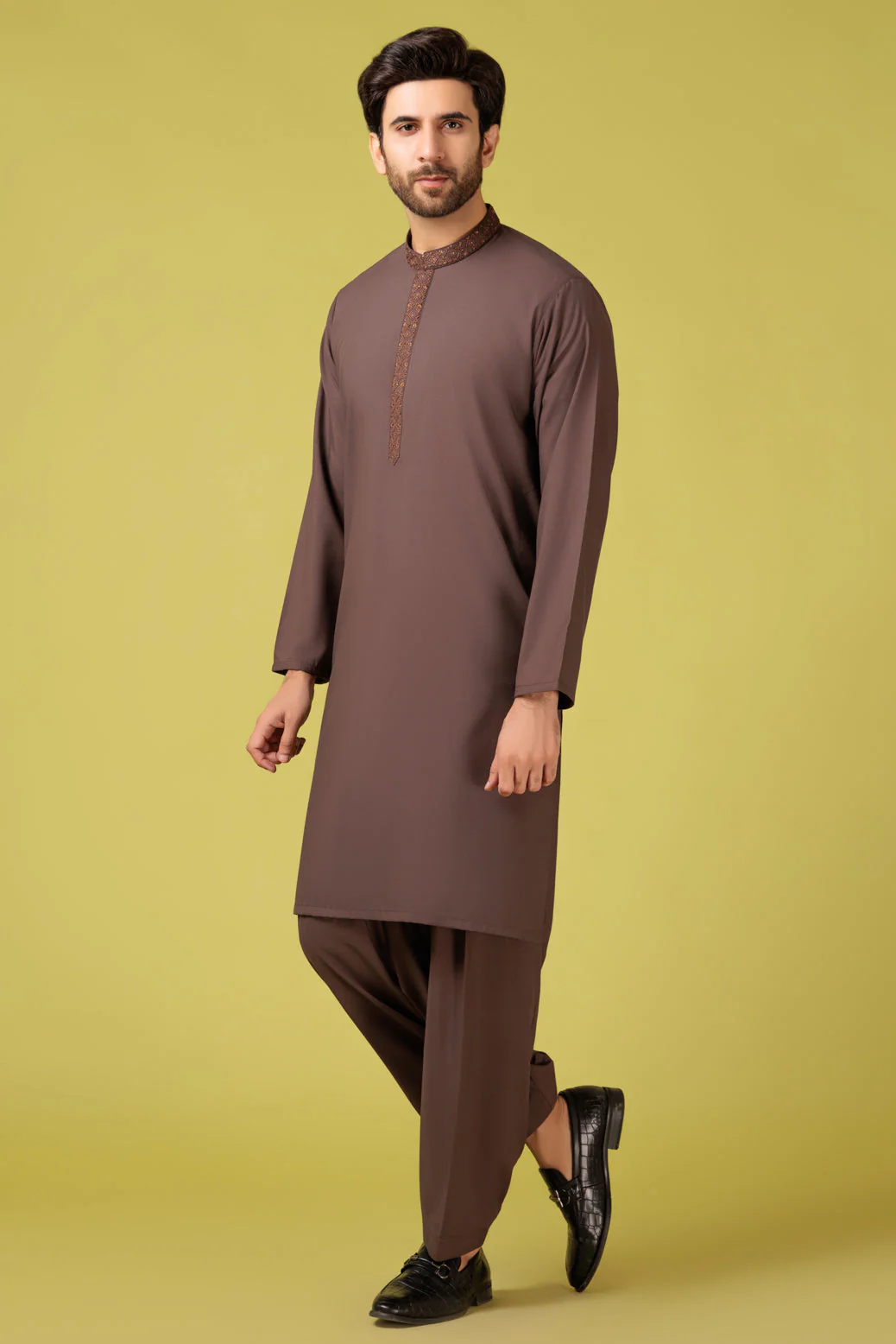 DR-WOOD-BLENDED-KURTA SHALWAR - (KSRS23-094) - Image 3
