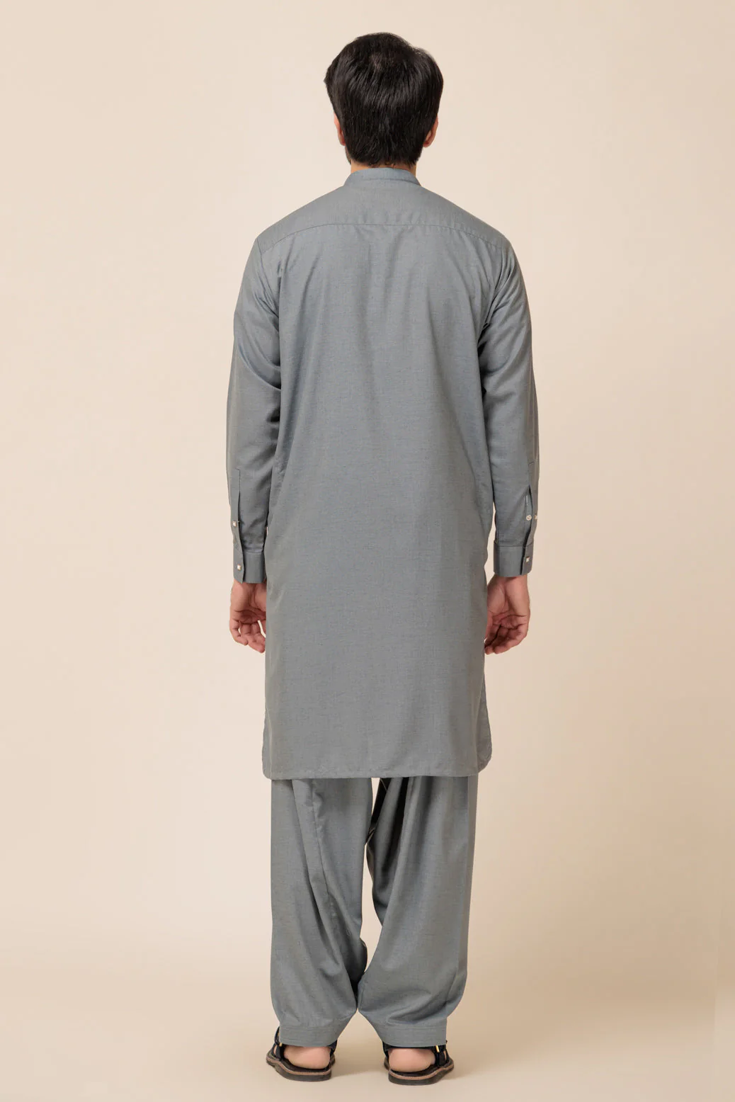 E-BLUE-BLENDED-SHALWAR SUIT - (GSBW23-031) - Image 4