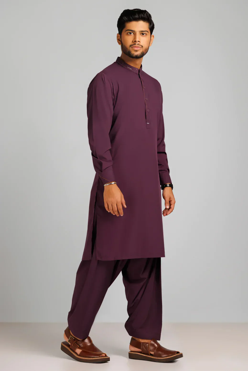 E-PLANT-BLENDED-KURTA SHALWAR (KSRS23-053) - Image 3
