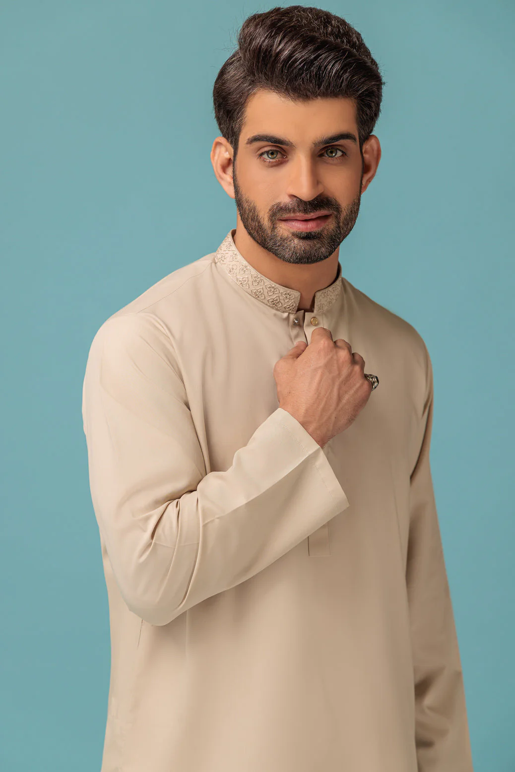 EGG-NOG-BLENDED-KURTA SHALWAR - (KSRW23-019) - Image 2