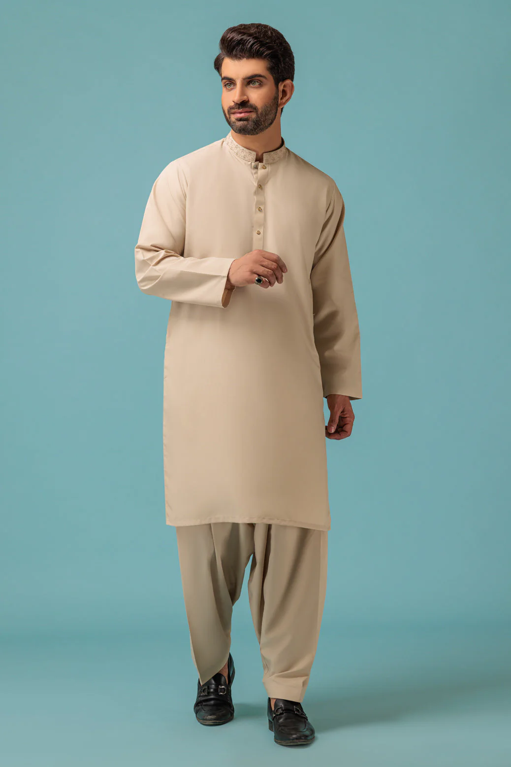 EGG-NOG-BLENDED-KURTA SHALWAR - (KSRW23-019) - Image 4