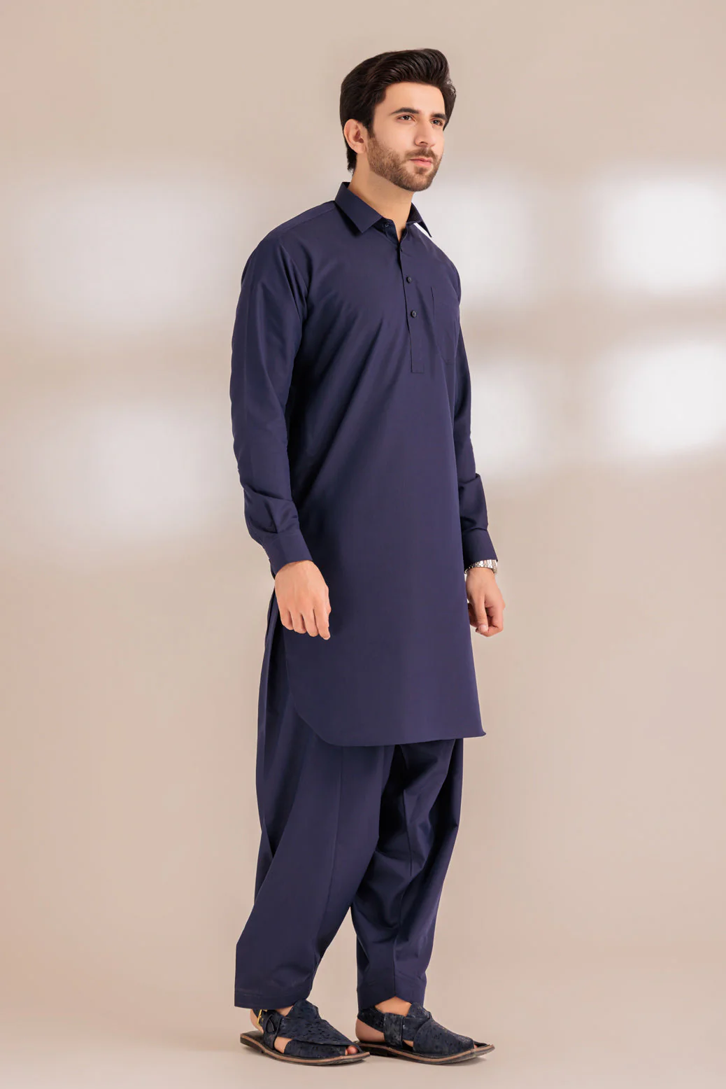 EGG-NOG-BLENDED-SHALWAR SUIT - (GSSS23-018) - Image 3