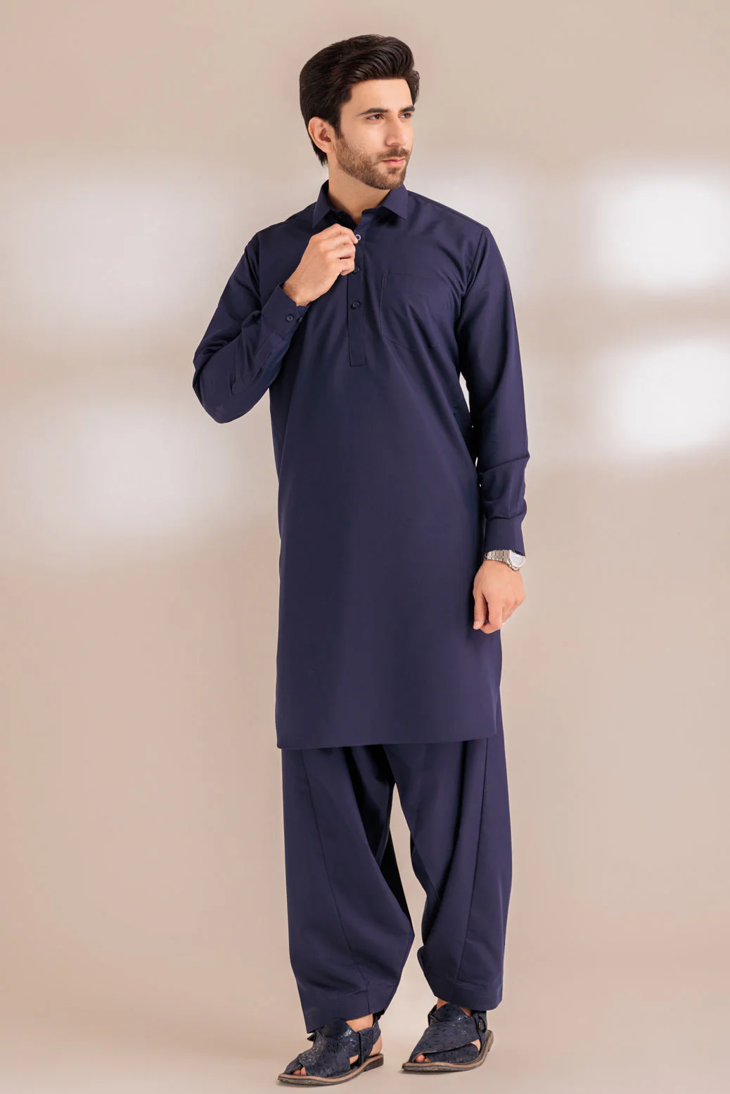 EGG-NOG-BLENDED-SHALWAR SUIT - (GSSS23-018) - Image 5